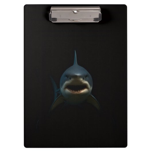 Porte-bloc Black 4 Luxe, Grand requin blanc (Devant)