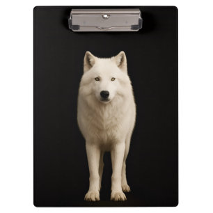 Porte-bloc Black 4 Luxe, Loup Arctique Ivoire