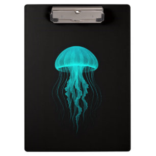 Porte-bloc Black 4 Luxe, Méduse Aqua Glow