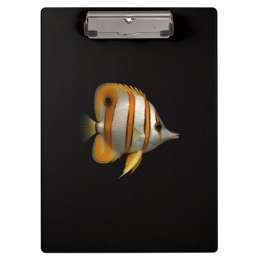 Porte-bloc Black 4 Luxe, Poisson-papillon de récif (Devant)