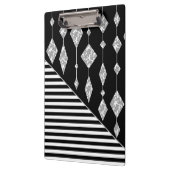 Porte-bloc Black and white, abstract, geometric, simple, scan (Gauche)