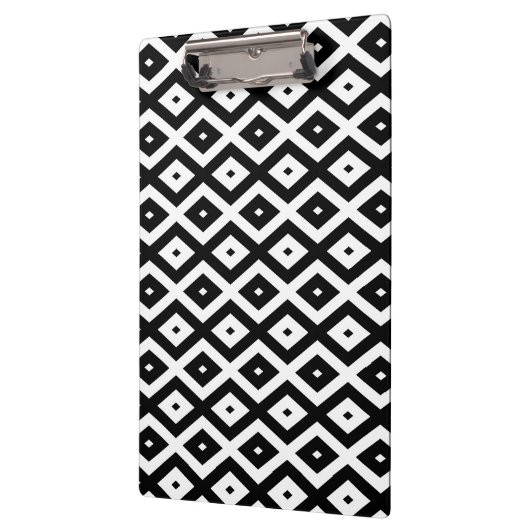 Porte-bloc Black and white diamond pattern (Gauche)