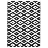 Porte-bloc Black and white diamond pattern (Dos)