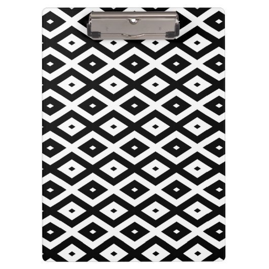 Porte-bloc Black and white diamond pattern (Devant)