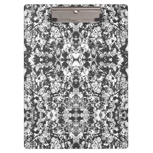 Porte-bloc Black And White Shapes Pattern (Devant)