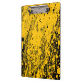 Porte-bloc Black and Yellow Paint Splashes (Gauche)