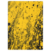 Porte-bloc Black and Yellow Paint Splashes (Dos)