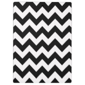 Porte-bloc Black Bold Chevron avec texte personnalisable (Dos)