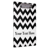 Porte-bloc Black Bold Chevron avec texte personnalisable (Swatch)