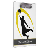 Porte-bloc Black Gold Basketball Personnalisé (Swatch)