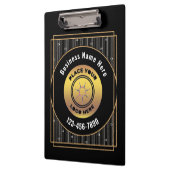 Porte-bloc Black Gold Logo Office Professionnel Personnaliser (Gauche)