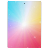 Porte-bloc Black Horse Rainbow Pastel Whimsical Equestrio (Dos)