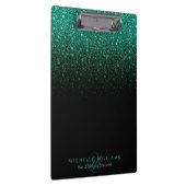 Porte-bloc Black turquoise ombre parties scintillant scintill (Swatch)