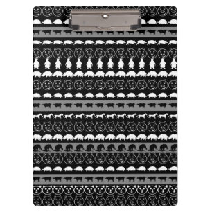 Porte-bloc Black White Animaux Modernes Motif #2