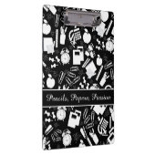Porte-bloc Black White école Fournitures Motif EnseignantÉtud (Swatch)