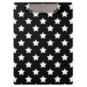 Porte-bloc Black White Stars Motif Décor