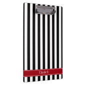 Porte-bloc Black White Stripe Cranberry (Swatch)