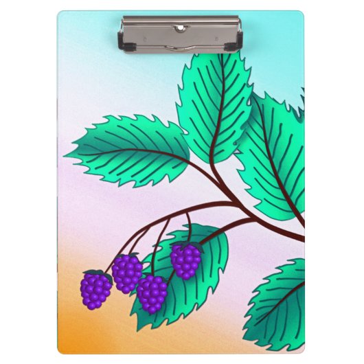 Porte-bloc Blackberries sur une branche (Devant)