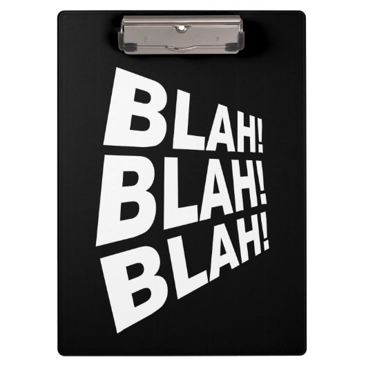 Porte-bloc Blah Blah (Devant)