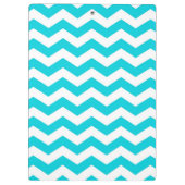 Porte-bloc Blanc et motif de zigzag d'Aqua (Dos)