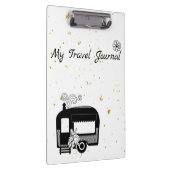 Porte-bloc Blanc noir et or avec caravane RV (Swatch)