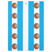 Porte-bloc Blancs et Bleus, Merci d'entraîneur de basket-ball (Dos)