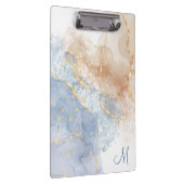 Porte-bloc Bleu Abstrait, Taupe et Or (Swatch)