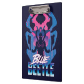 Porte-bloc Bleu Beetle Rétrowave contre graphique (Gauche)