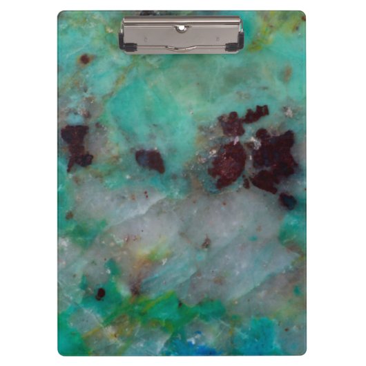 Porte-bloc Bleu Chrysocolla Jasper (Devant)