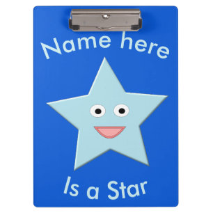 Porte-bloc Bleu clair Celebration Star Porte - bloc personnal