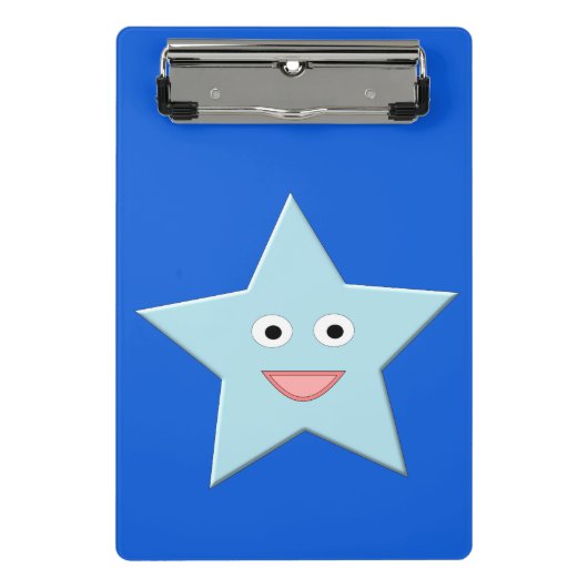 Porte-bloc Bleu clair Star de célébration Mini Porte - bloc (Devant)