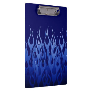 Porte-bloc Bleu cool sur Blue Racing Flames