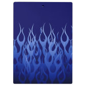 Porte-bloc Bleu cool sur Blue Racing Flames (Dos)