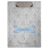 Porte-bloc Bleu Dragonfly Damas (Devant)