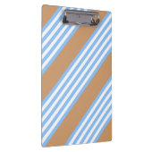 Porte-bloc Bleu et blanc cinq bandes motif avec bronze (Swatch)