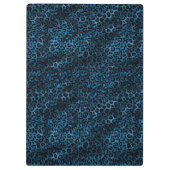 Porte-bloc Bleu et Or Série Léopard Design 3 (Dos)