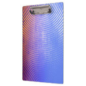 Porte-bloc Bleu et orange, ondes sonores motif (Gauche)
