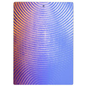 Porte-bloc Bleu et orange, ondes sonores motif (Dos)