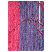 Porte-bloc Bleu et rouge en soie thaïlandaise artisanale (Dos)