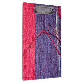 Porte-bloc Bleu et rouge en soie thaïlandaise artisanale (Swatch)