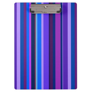 Porte-bloc Bleu et violet bandes verticales