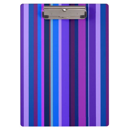 Porte-bloc Bleu et violet bandes verticales (Devant)
