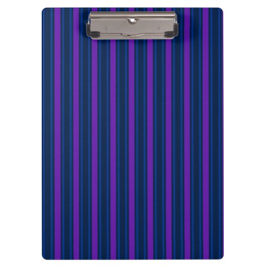 Porte-bloc Bleu et violet bonbons rayés (Devant)