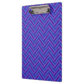 Porte-bloc Bleu et violet rayures double tissage (Gauche)
