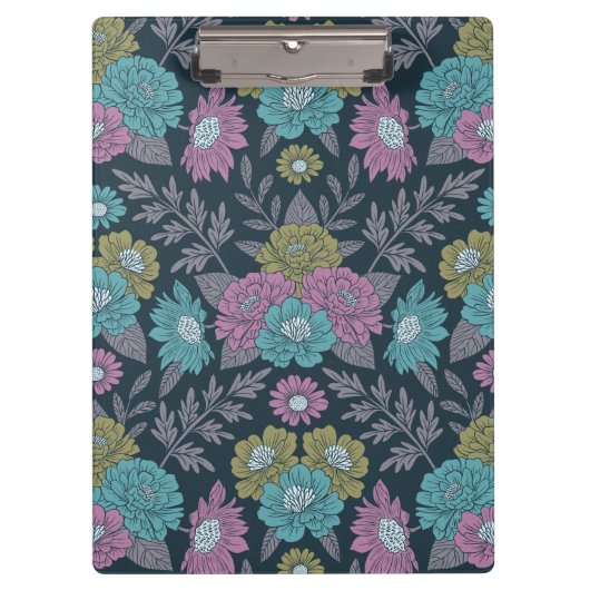 Porte-bloc Bleu foncé, vert et violet (Devant)