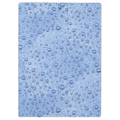 Porte-bloc Bleu gouttelettes d'eau (Dos)