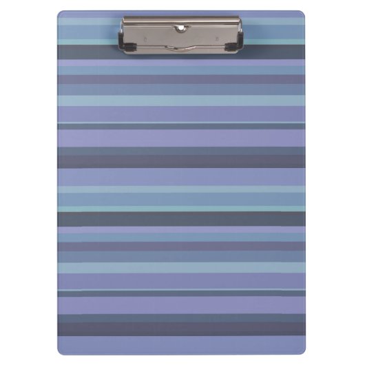 Porte-bloc Bleu-gris, bandes horizontales (Devant)