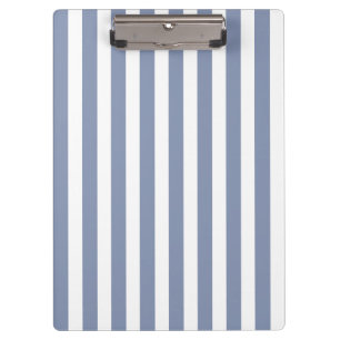 Porte-bloc Bleu gris et blanc rayures de bonbons