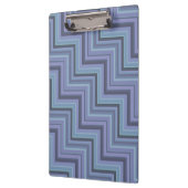 Porte-bloc Bleu gris rayures motif (Gauche)