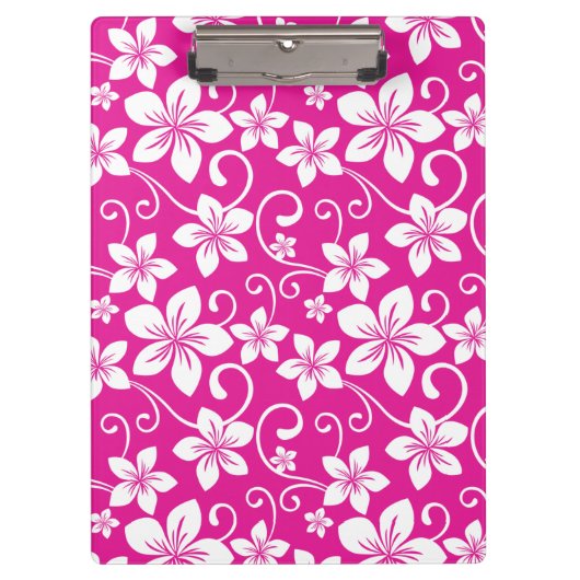 PORTE-BLOC BLEU HAWAII (ROSE CHAUDE) (Devant)